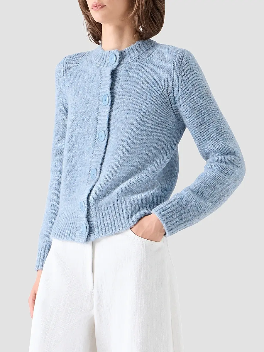 Akris punto Women's Fluffy Alpaca-Blend Cardigan | Thumbnail 6 Akris punto Women's Fluffy Alpaca-Blend Cardigan | Thumbnail 6