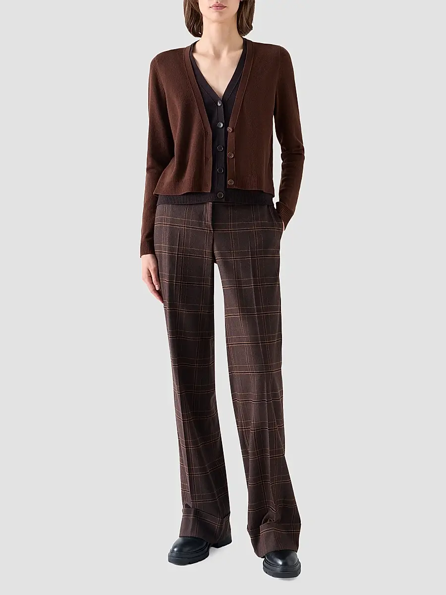 Akris punto Women's Wool-Cashmere V-Neck Cardigan | Thumbnail 2 Akris punto Women's Wool-Cashmere V-Neck Cardigan | Thumbnail 2