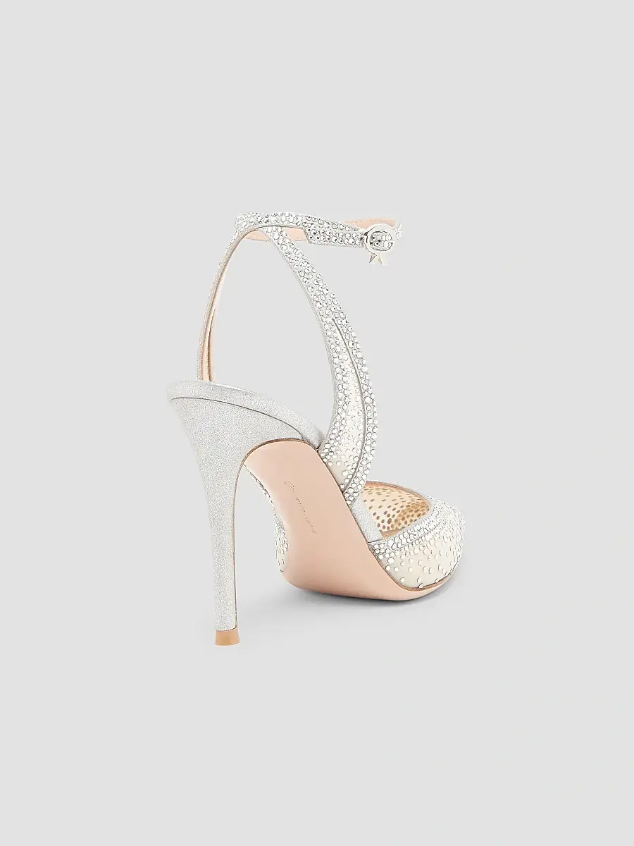 Gianvito Rossi Women's Burma 95MM Embellished Sheer Organza Pumps | Thumbnail 2