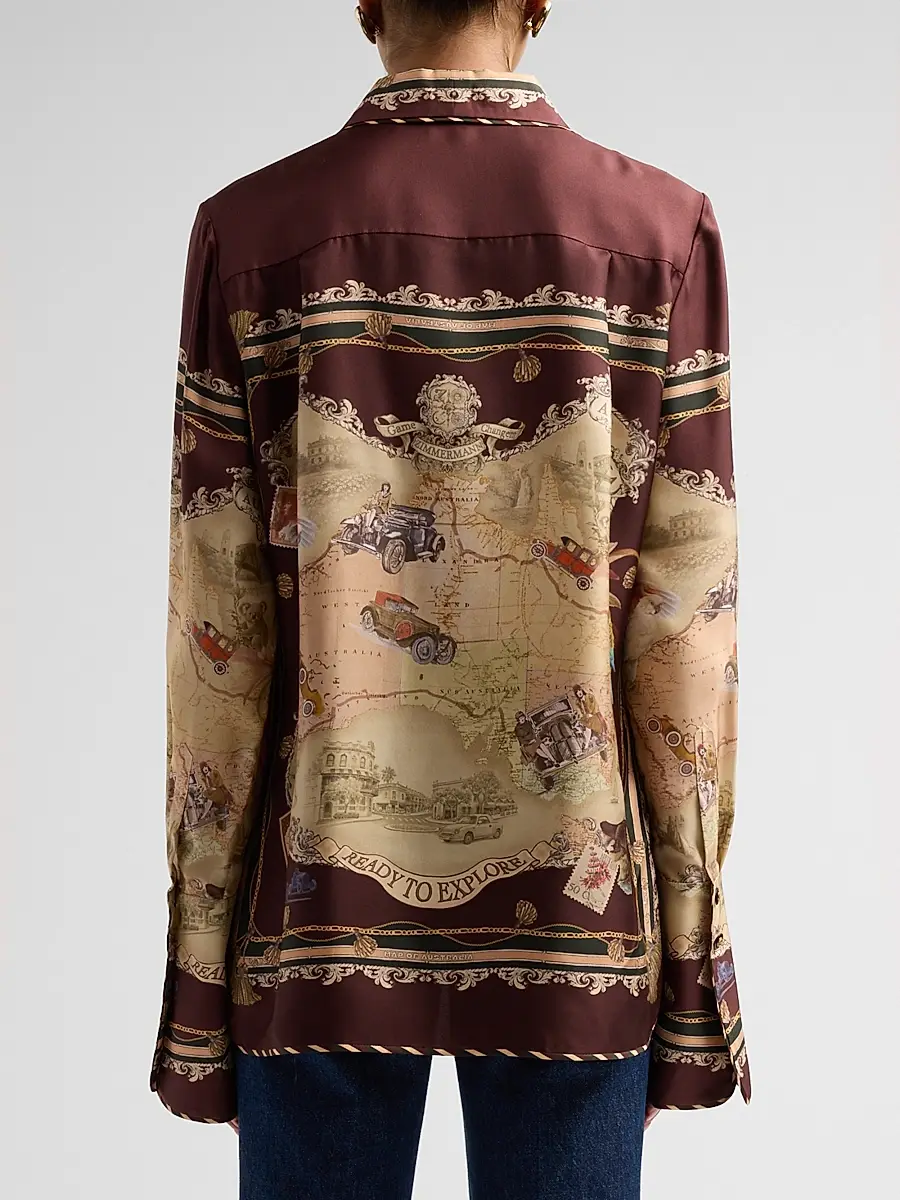 Zimmermann Women's Valiant Silk Twill Shirt | Thumbnail 3 Zimmermann Women's Valiant Silk Twill Shirt | Thumbnail 3