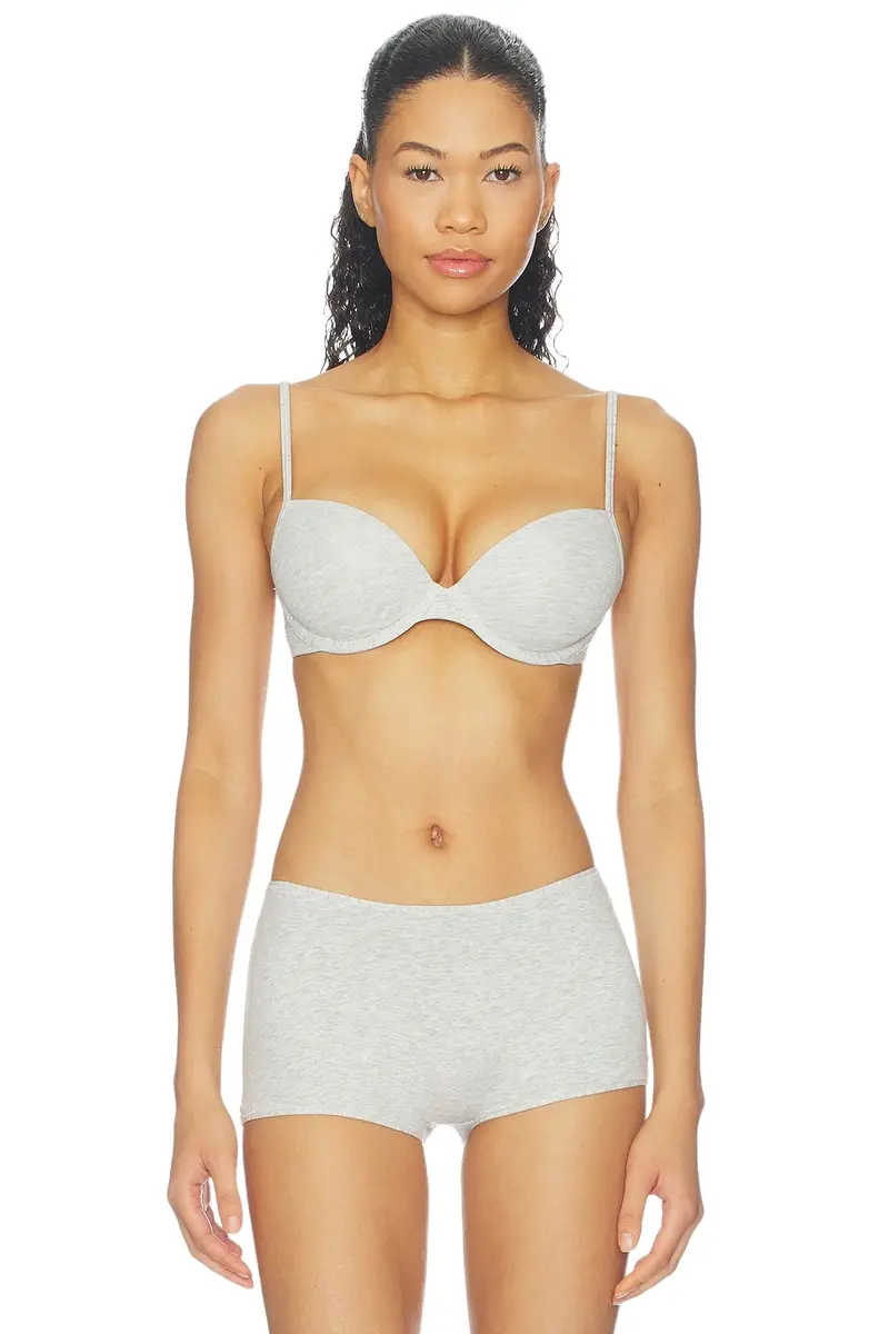 Skims Everybody Cotton Lightly Lined Demi Bra