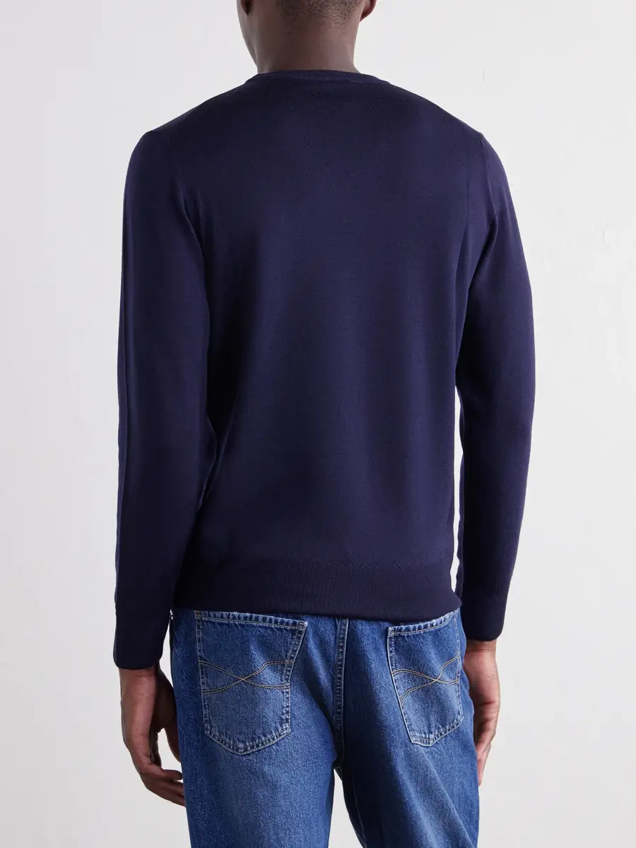 Canali Wool Sweater - Men | Thumbnail 4 Canali Wool Sweater - Men | Thumbnail 4