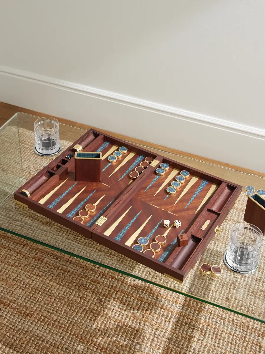 Ralph Lauren Home Parkwood Mahogany and Gold-Tone Backgammon and Chequers Set - Men | Thumbnail 2 Ralph Lauren Home Parkwood Mahogany and Gold-Tone Backgammon and Chequers Set - Men | Thumbnail 2