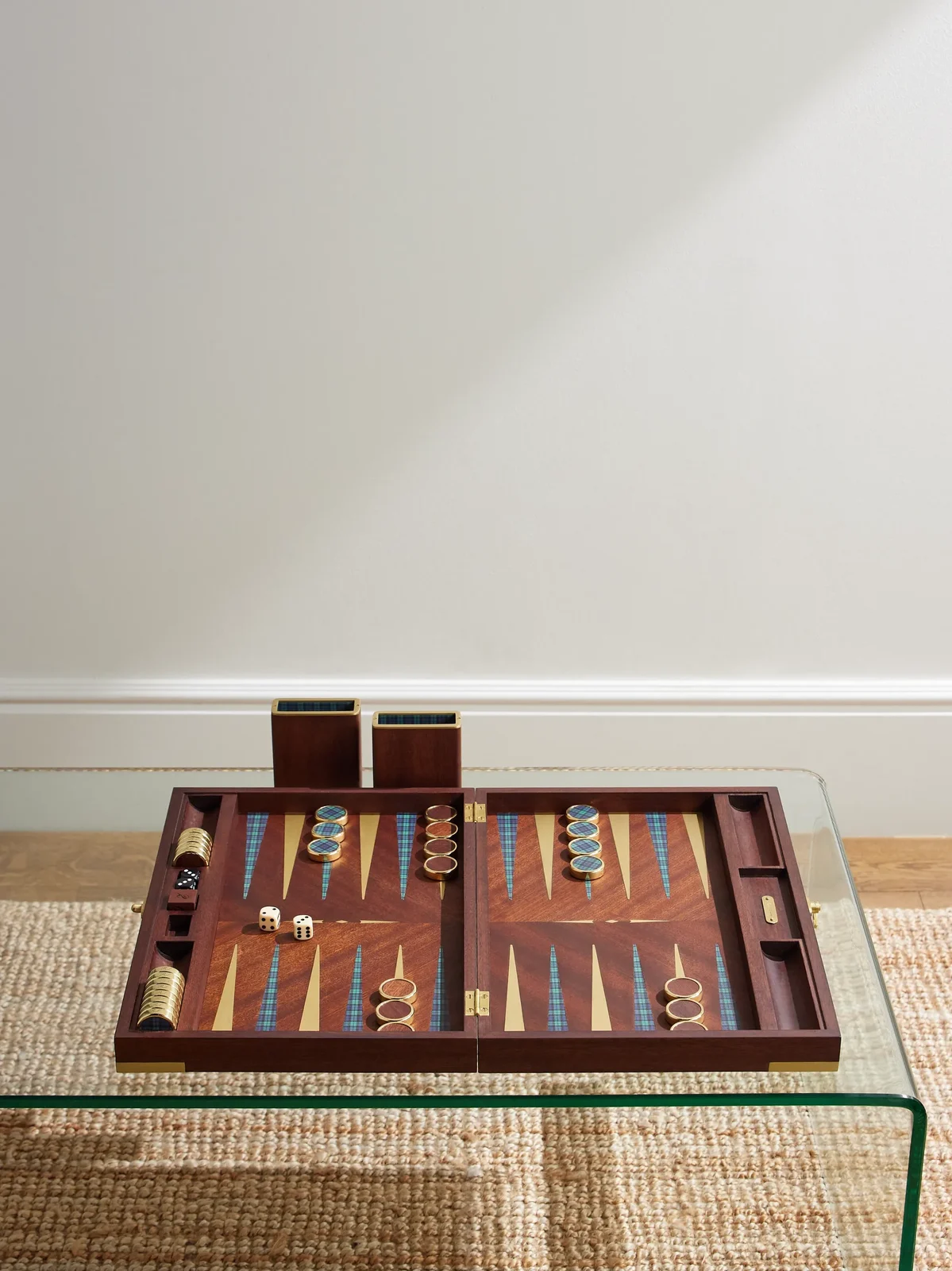 Ralph Lauren Home Parkwood Mahogany and Gold-Tone Backgammon and Chequers Set - Men