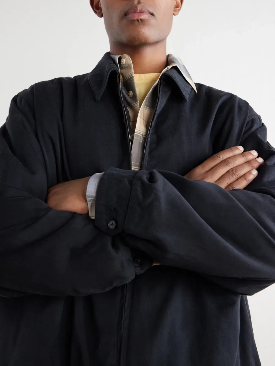 A.PRESSE Silk-Blend Gabardine Bomber Jacket - Men | Thumbnail 5 A.PRESSE Silk-Blend Gabardine Bomber Jacket - Men | Thumbnail 5