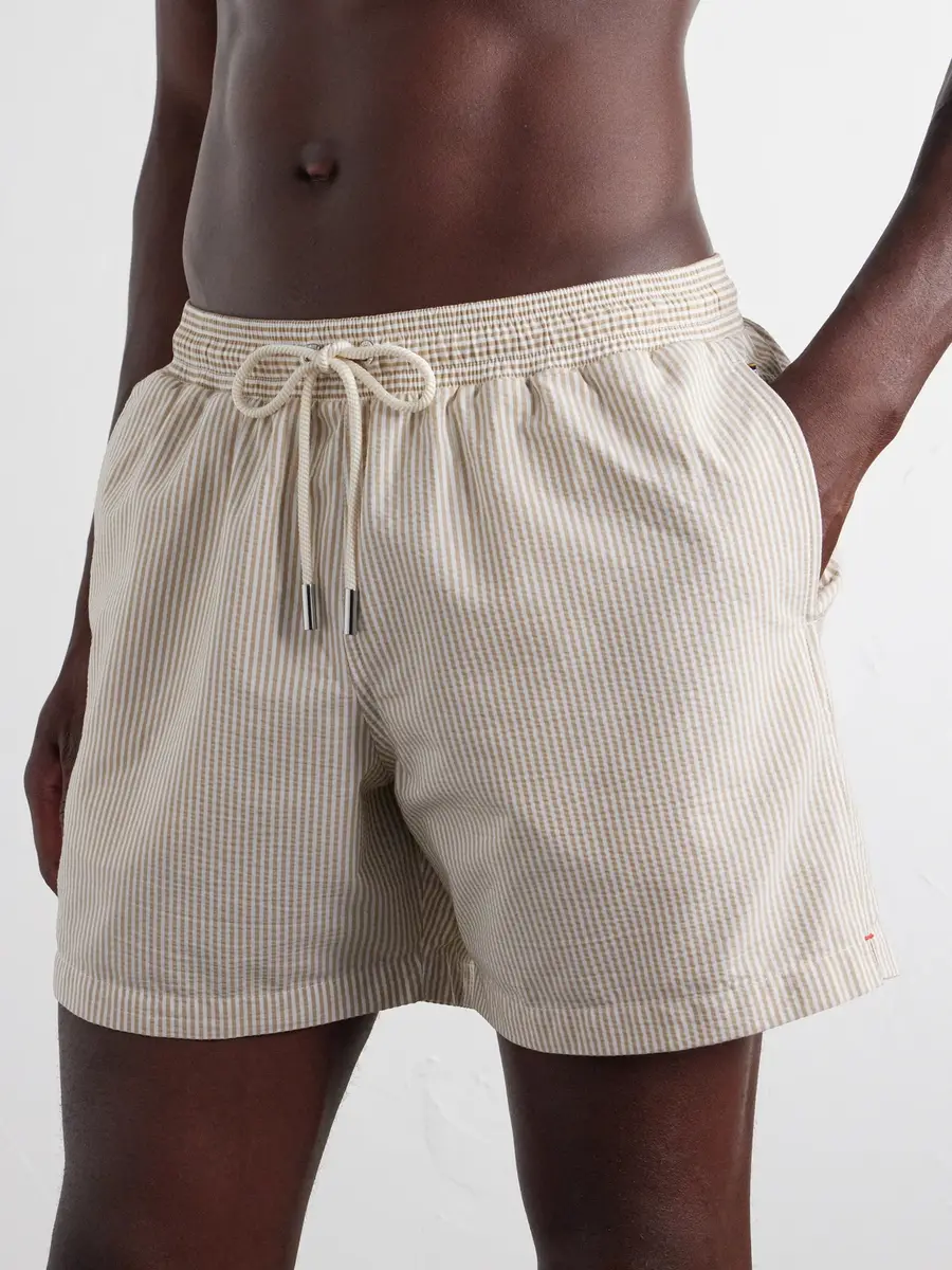 Orlebar Brown Boxer III Straight-Leg Mid-Length Seersucker Swim Shorts - Men | Thumbnail 2 Orlebar Brown Boxer III Straight-Leg Mid-Length Seersucker Swim Shorts - Men | Thumbnail 2