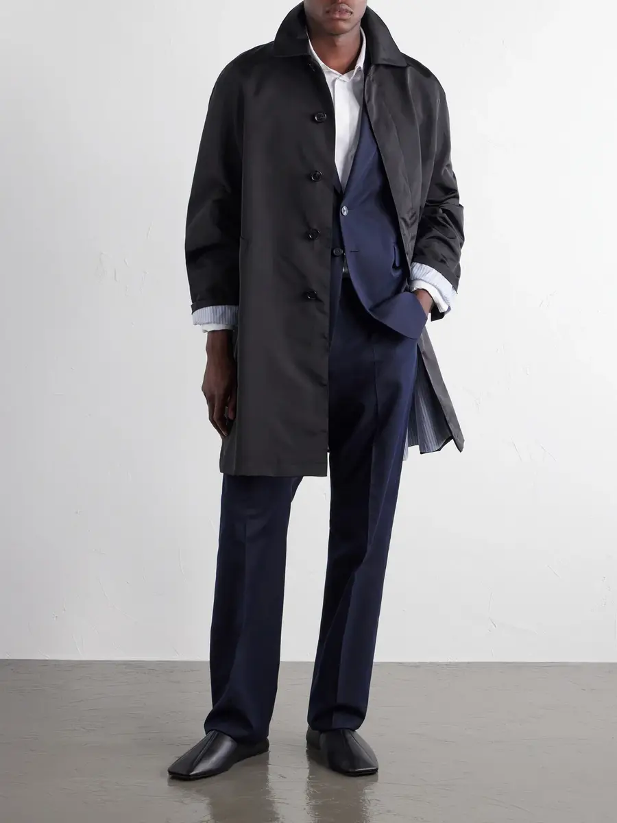 Loewe Logo-Embroidered Twill Trench Coat - Men | Thumbnail 2 Loewe Logo-Embroidered Twill Trench Coat - Men | Thumbnail 2