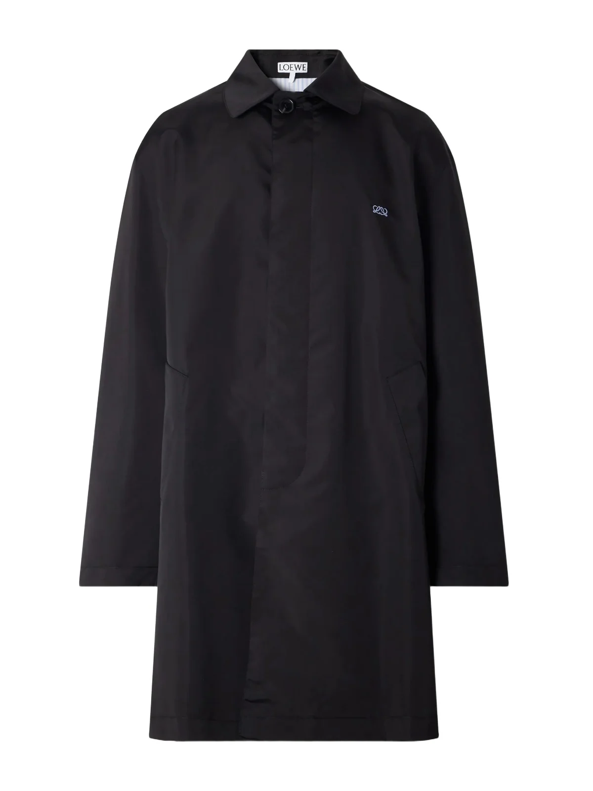 Loewe Logo-Embroidered Twill Trench Coat - Men