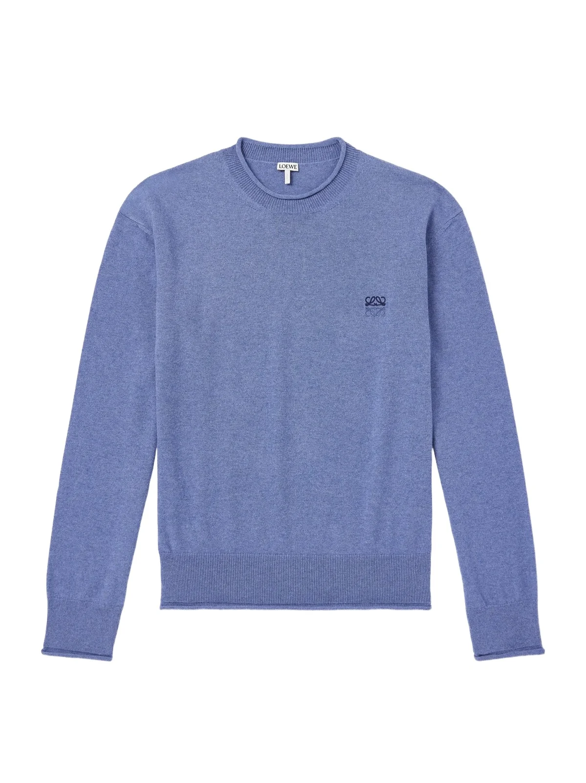 Anagram-Embroidered Cotton-Blend Sweater - Men