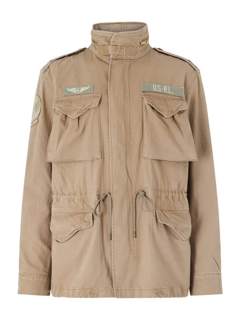 Polo Ralph Lauren Detailed-Embroidered Cotton-Herringbone Jacket - Men | Image 1 Polo Ralph Lauren Detailed-Embroidered Cotton-Herringbone Jacket - Men | Image 1