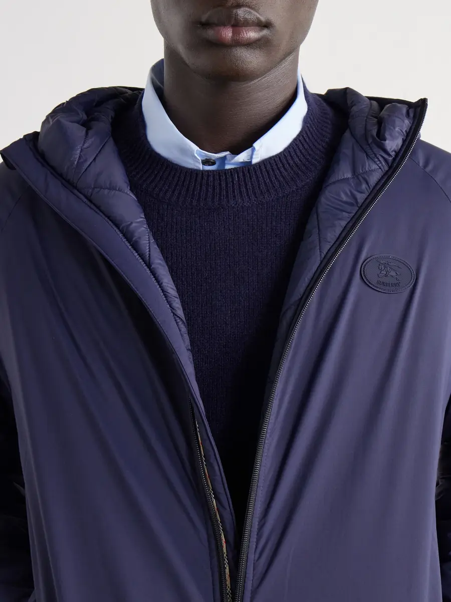 Burberry Logo-Appliquéd Shell Hooded Jacket - Men | Thumbnail 5 Burberry Logo-Appliquéd Shell Hooded Jacket - Men | Thumbnail 5
