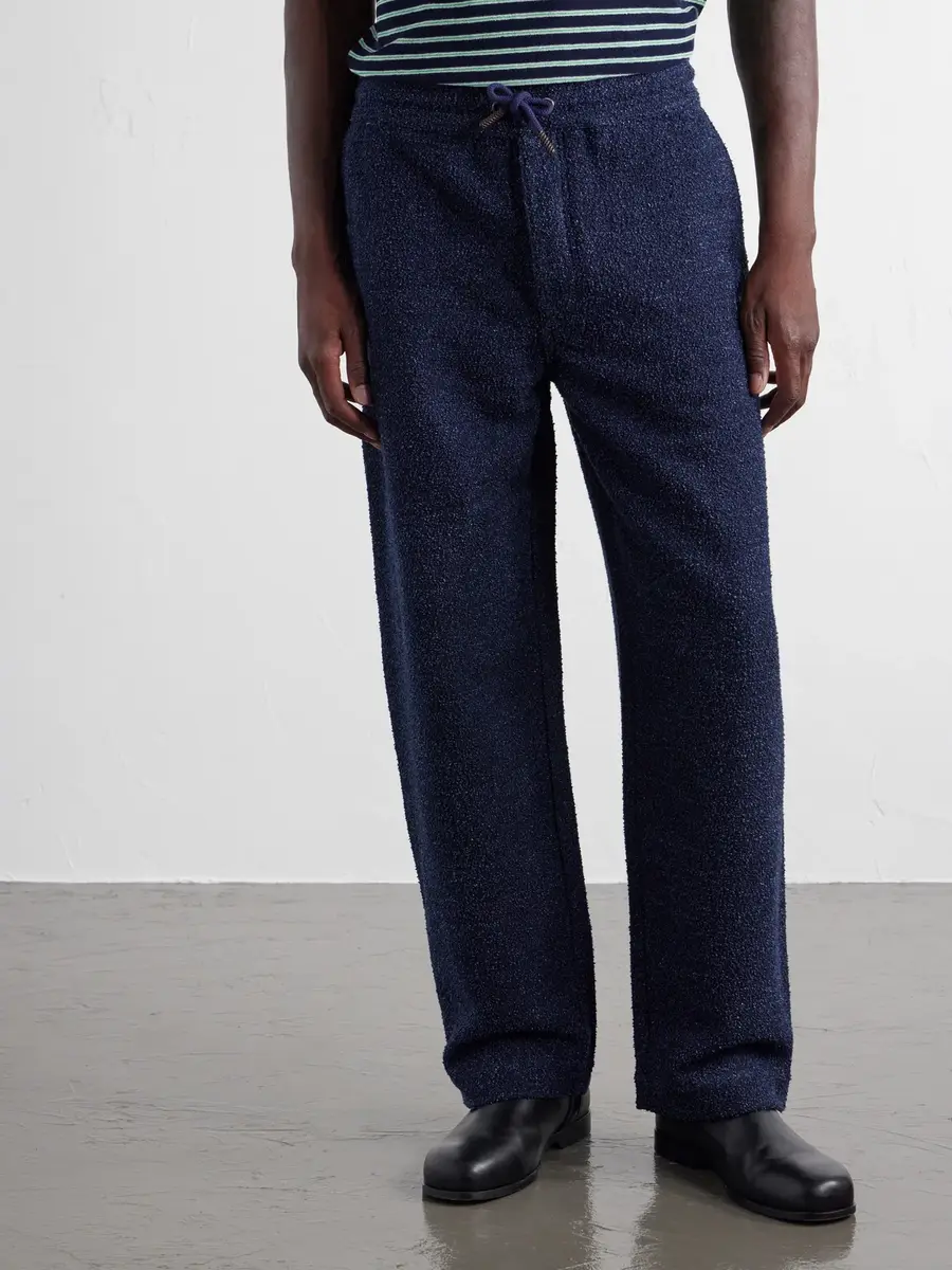 Loewe Wide-Leg Cotton-Blend Terry Drawstring Trousers - Men | Thumbnail 3 Loewe Wide-Leg Cotton-Blend Terry Drawstring Trousers - Men | Thumbnail 3