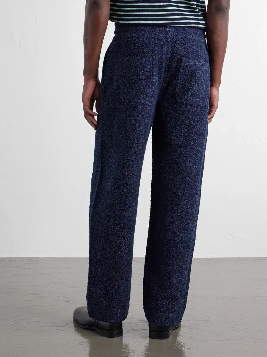Loewe Wide-Leg Cotton-Blend Terry Drawstring Trousers - Men | Thumbnail 4 Loewe Wide-Leg Cotton-Blend Terry Drawstring Trousers - Men | Thumbnail 4