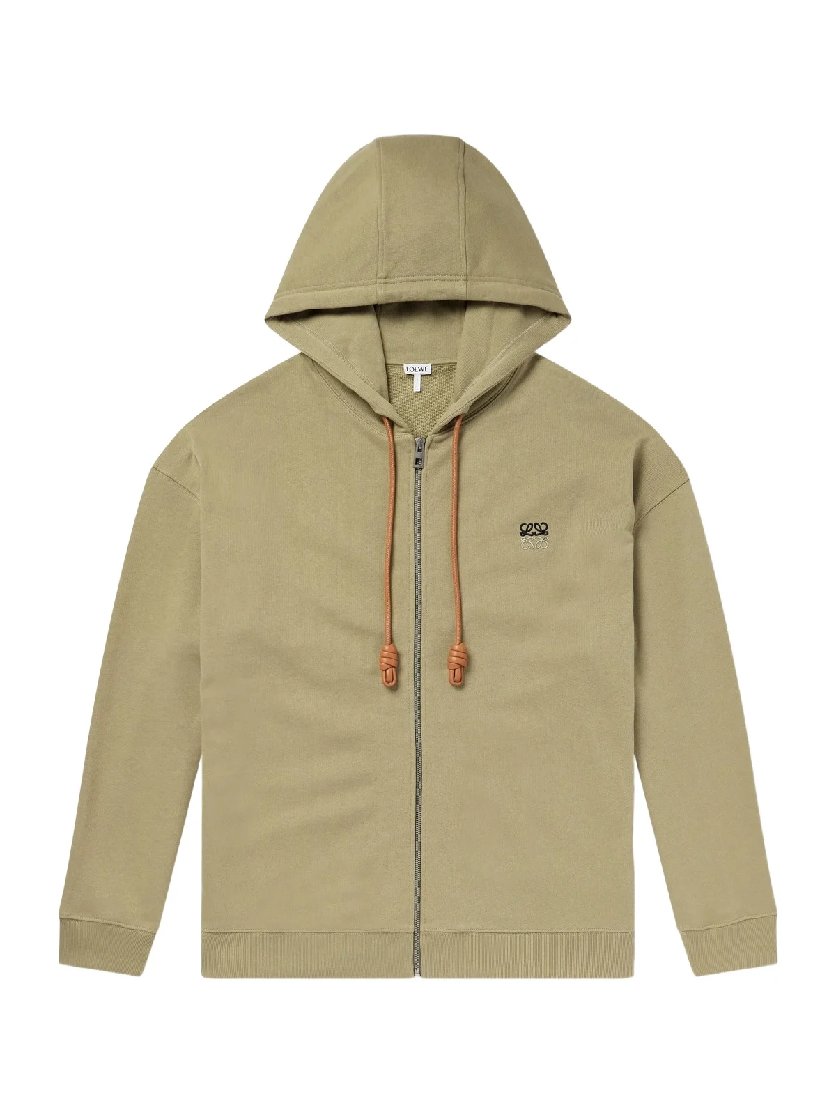 Loewe Anagram-Embroidered Cotton-Jersey Zip-Up Hoodie - Men