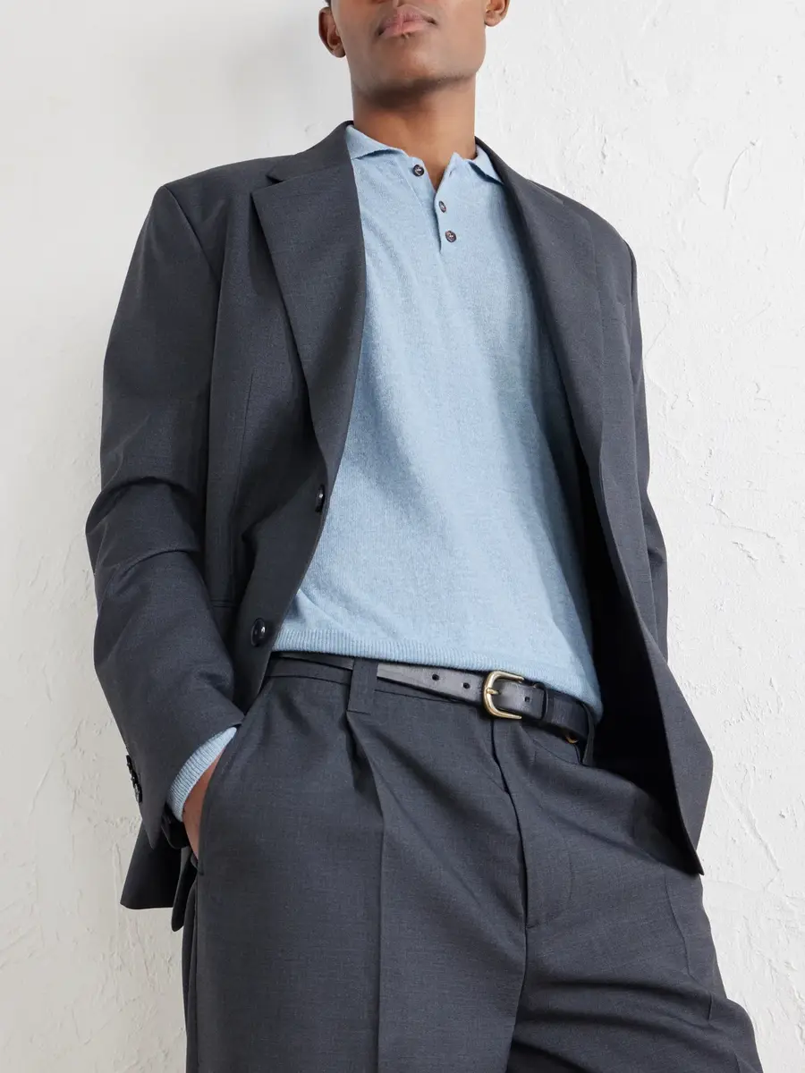 Slowear Zanone Cashmere-Blend Polo Sweater - Men | Thumbnail 5 Slowear Zanone Cashmere-Blend Polo Sweater - Men | Thumbnail 5