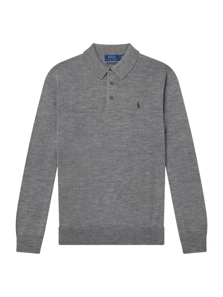 Polo Ralph Lauren Logo-Embroidered Wool Polo Shirt - Men | Image 1 Polo Ralph Lauren Logo-Embroidered Wool Polo Shirt - Men | Image 1