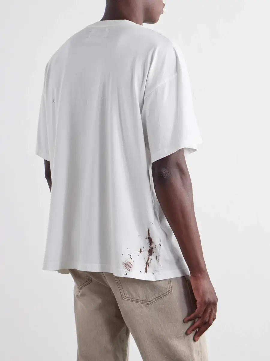 Satoshi Nakamoto Minute Man Logo-Print Distress Cotton-Jersey T-Shirt - Men | Thumbnail 4 Satoshi Nakamoto Minute Man Logo-Print Distress Cotton-Jersey T-Shirt - Men | Thumbnail 4