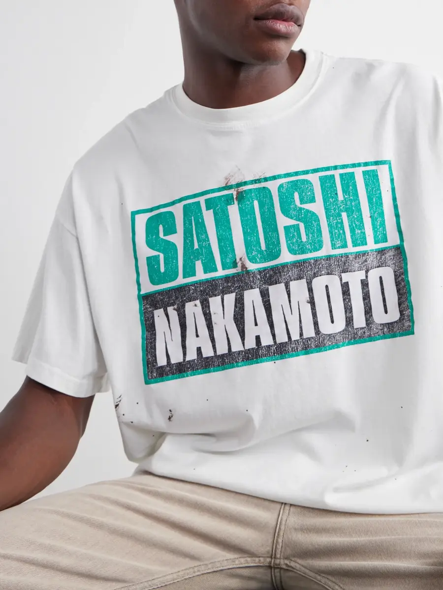 Satoshi Nakamoto Minute Man Logo-Print Distress Cotton-Jersey T-Shirt - Men | Thumbnail 5 Satoshi Nakamoto Minute Man Logo-Print Distress Cotton-Jersey T-Shirt - Men | Thumbnail 5