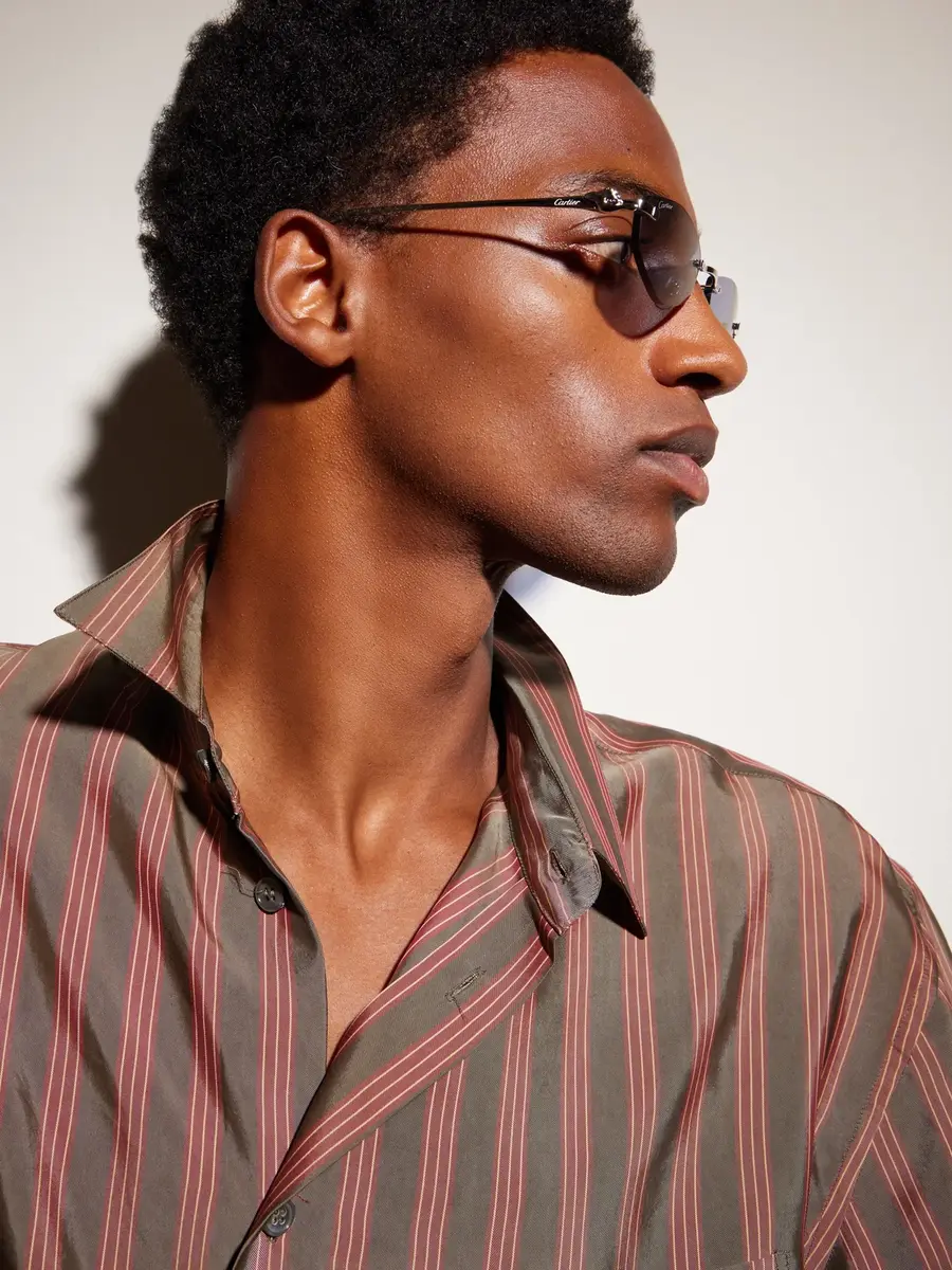 Cartier Eyewear Panthère de Cartier Rimless Round-Frame Silver-Tone Metal Sunglasses - Men | Thumbnail 5 Cartier Eyewear Panthère de Cartier Rimless Round-Frame Silver-Tone Metal Sunglasses - Men | Thumbnail 5