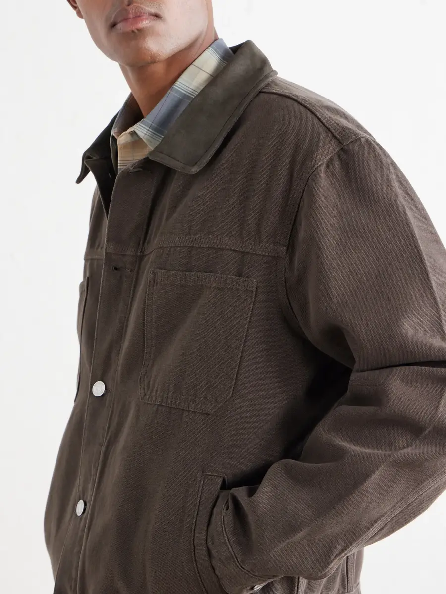 Frame Suede-Trimmed Cotton-Canvas Jacket - Men | Thumbnail 5 Frame Suede-Trimmed Cotton-Canvas Jacket - Men | Thumbnail 5