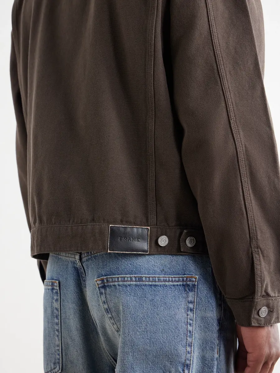 Frame Suede-Trimmed Cotton-Canvas Jacket - Men | Thumbnail 6 Frame Suede-Trimmed Cotton-Canvas Jacket - Men | Thumbnail 6