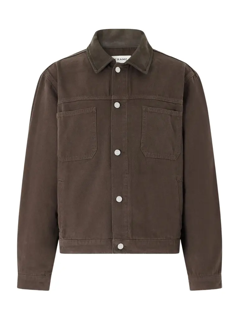 Frame Suede-Trimmed Cotton-Canvas Jacket - Men | Image 1 Frame Suede-Trimmed Cotton-Canvas Jacket - Men | Image 1