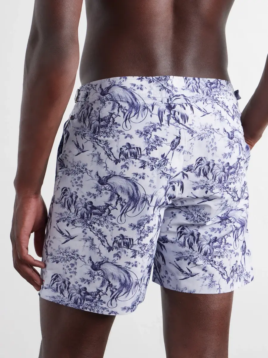 Orlebar Brown Bulldog Passetto Straight-Leg Mid-Length Printed Swim Shorts - Men | Thumbnail 3 Orlebar Brown Bulldog Passetto Straight-Leg Mid-Length Printed Swim Shorts - Men | Thumbnail 3