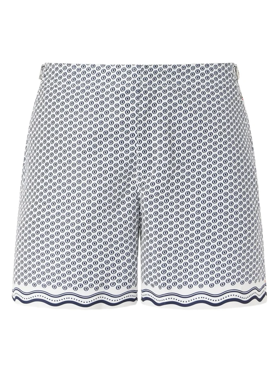 Orlebar Brown Bulldog Passetto Straight-Leg Mid-Length Printed Swim Shorts - Men