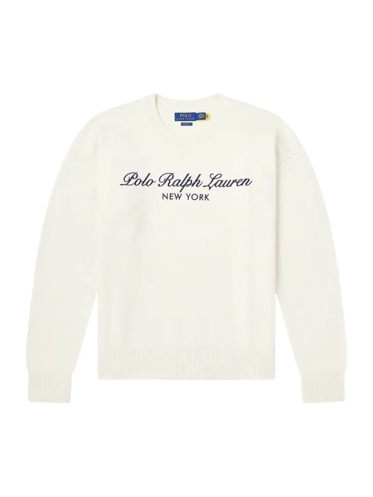 Polo Ralph Lauren Logo-Embroidered Wool and Cotton-Blend Sweater - Men | Image 1 Polo Ralph Lauren Logo-Embroidered Wool and Cotton-Blend Sweater - Men | Image 1