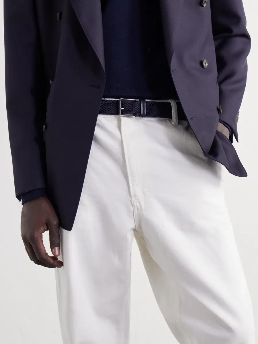 Zegna 3cm Woven Belt - Men | Thumbnail 2 Zegna 3cm Woven Belt - Men | Thumbnail 2
