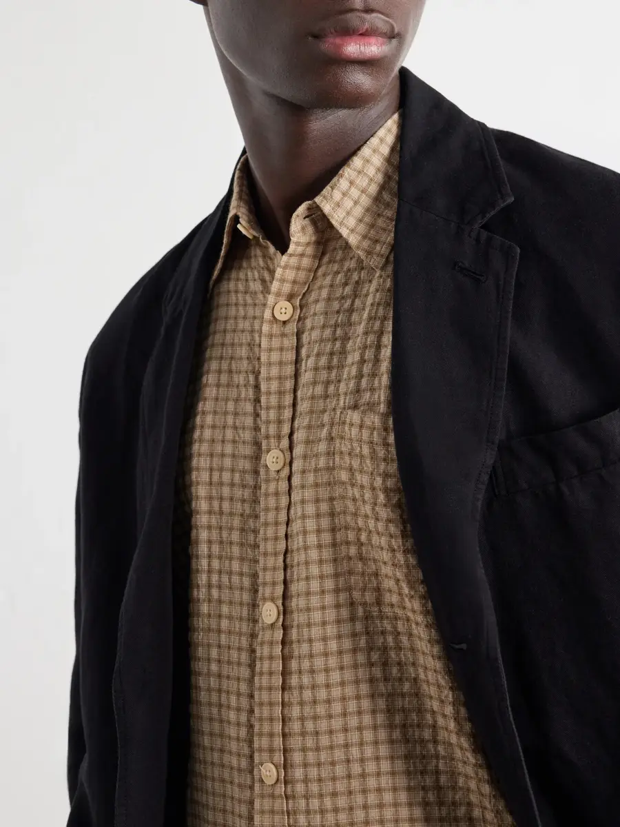 Oliver Spencer Checked Cotton-Blend Seersucker Shirt - Men | Thumbnail 5 Oliver Spencer Checked Cotton-Blend Seersucker Shirt - Men | Thumbnail 5