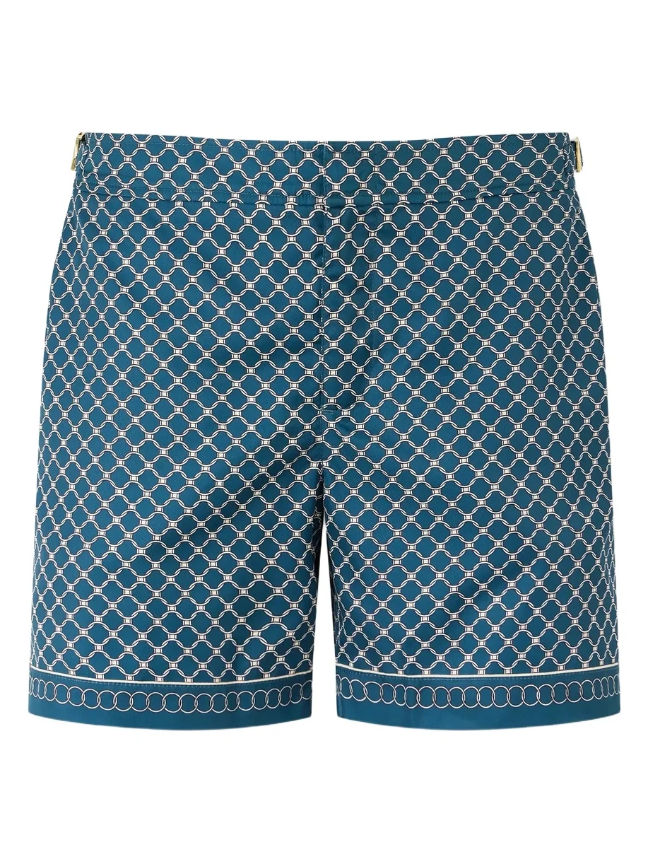 Orlebar Brown Bulldog Passetto Straight-Leg Mid-Length Printed Swim Shorts - Men