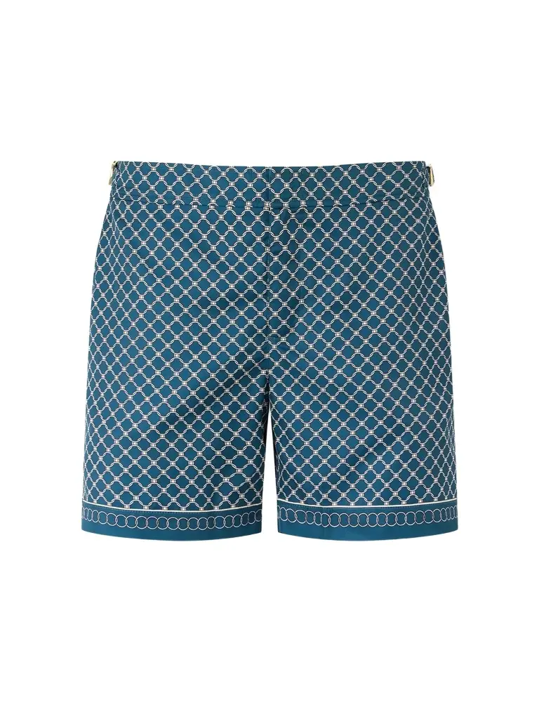 Orlebar Brown Bulldog Passetto Straight-Leg Mid-Length Printed Swim Shorts - Men | Image 1 Orlebar Brown Bulldog Passetto Straight-Leg Mid-Length Printed Swim Shorts - Men | Image 1