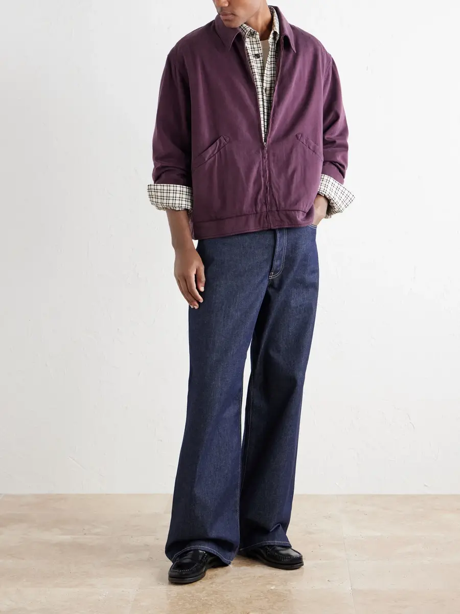 A.PRESSE Silk-Blend Gabardine Bomber Jacket - Men | Thumbnail 2 A.PRESSE Silk-Blend Gabardine Bomber Jacket - Men | Thumbnail 2