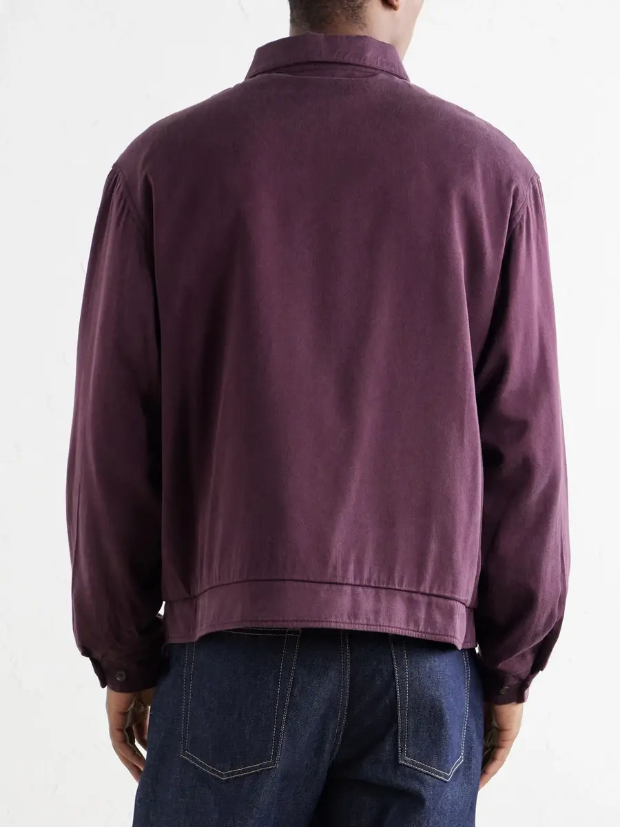 A.PRESSE Silk-Blend Gabardine Bomber Jacket - Men | Thumbnail 3 A.PRESSE Silk-Blend Gabardine Bomber Jacket - Men | Thumbnail 3