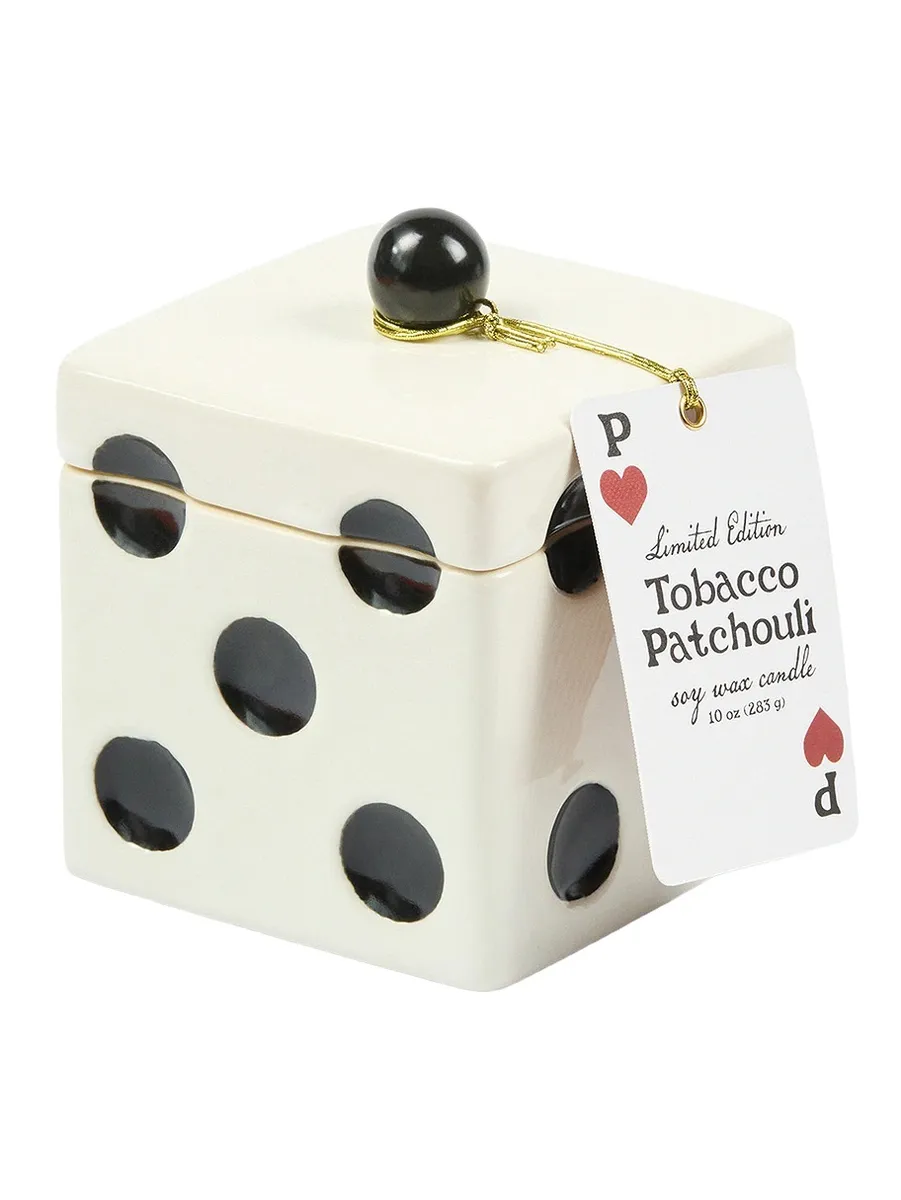 Paddywax Lucky Dice Ceramic Candle