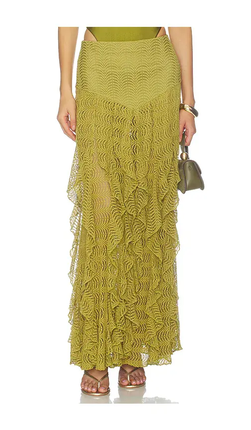 PatBo Petal Sheen Mesh Maxi Skirt | Image 1 PatBo Petal Sheen Mesh Maxi Skirt | Image 1