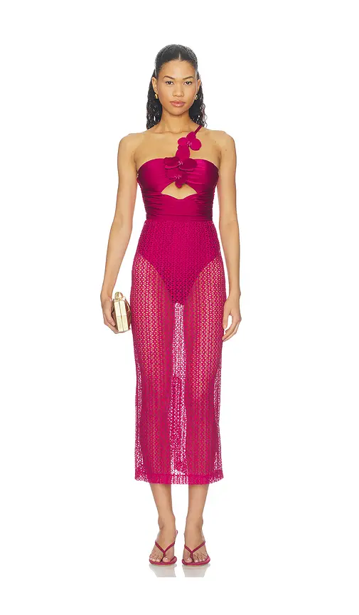 PatBo Petal Midi Dress