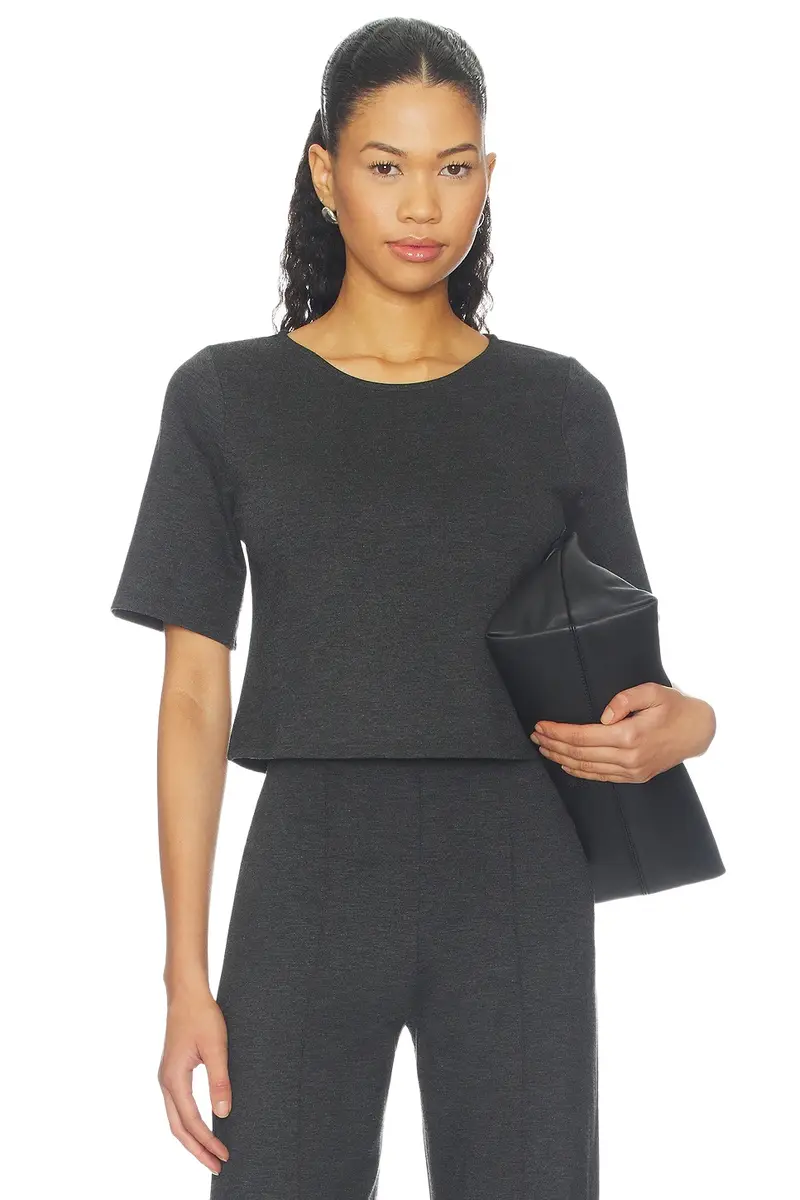 Ripley Rader Ponte Knit Short Sleeve Top