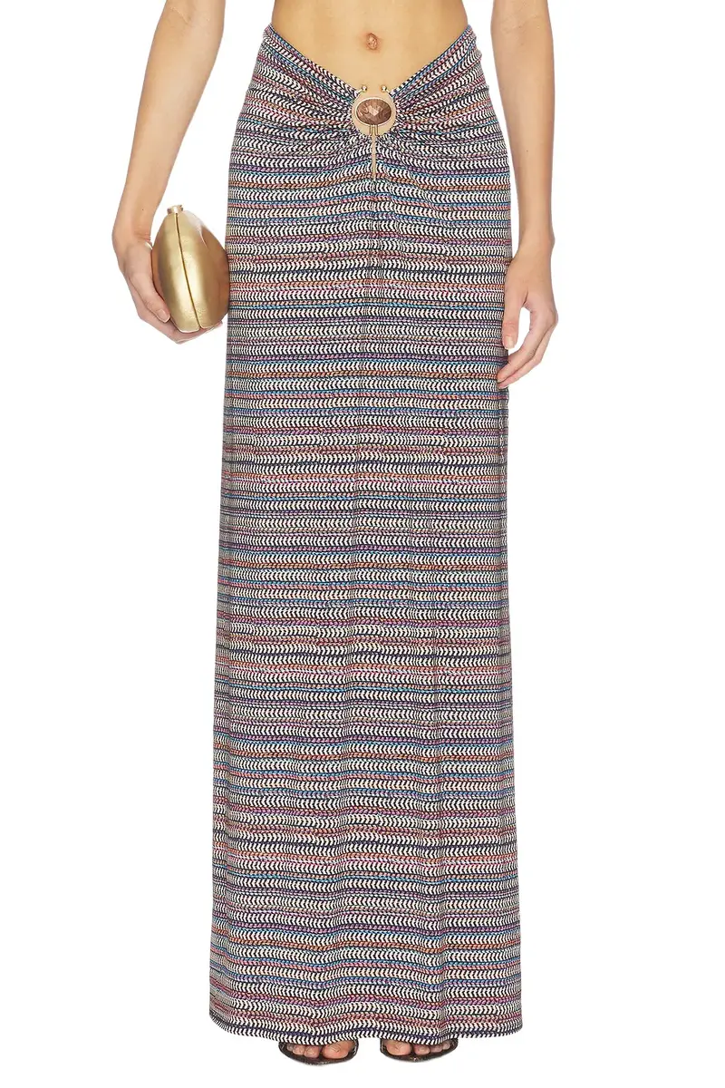 AFRM Carr Shiny Knit Skirt