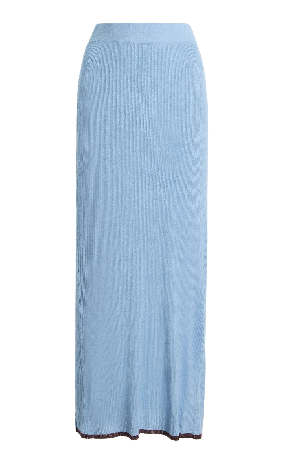 Bound Linen-Blend Knit Midi Skirt Bound Linen-Blend Knit Midi Skirt