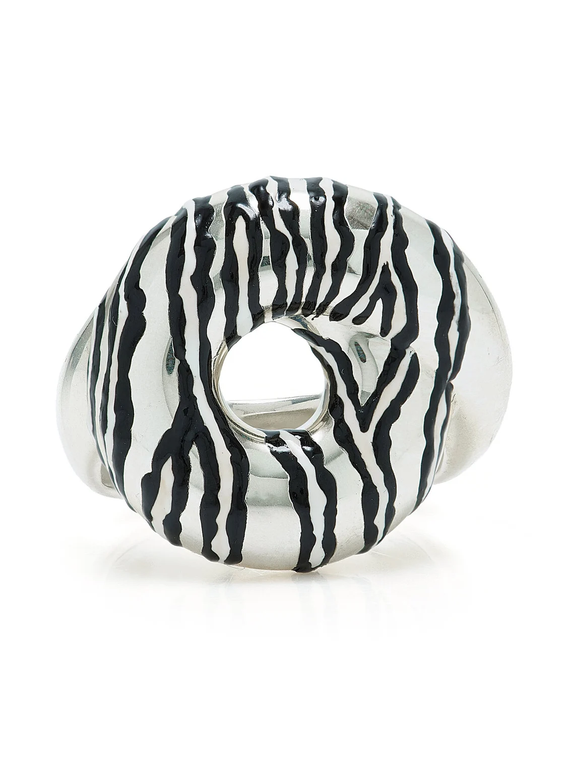 Zebra Tarallo Sterling Silver Ring Zebra Tarallo Sterling Silver Ring