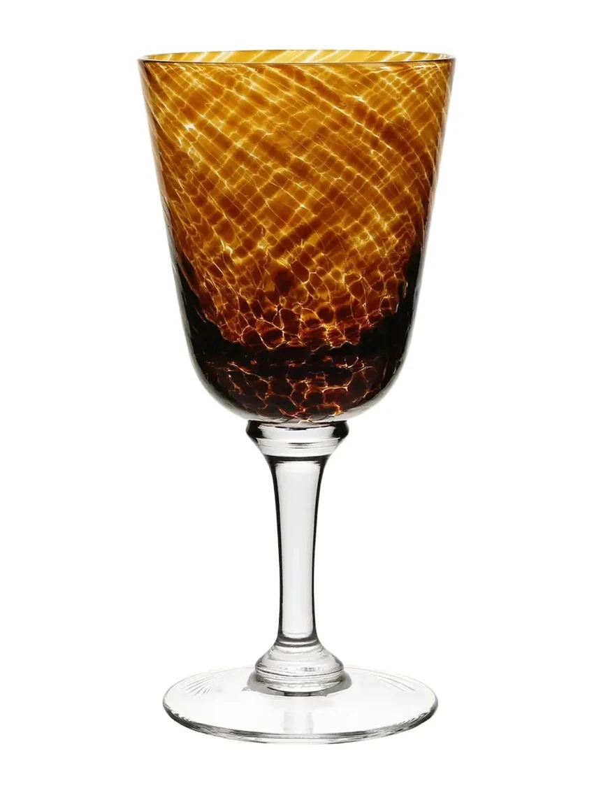 William Yeoward Crystal Vanessa Glass Water Goblet, Tortoise