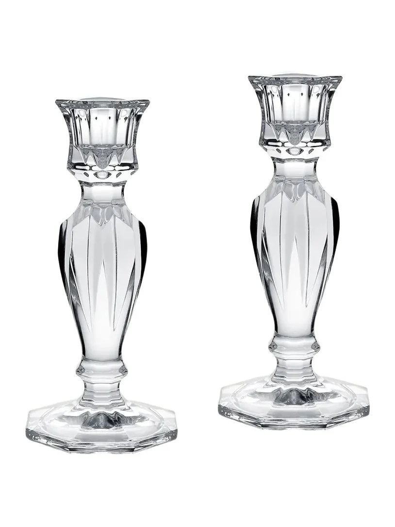 William Yeoward Crystal Mimi Candlestick Holders, Set of 2