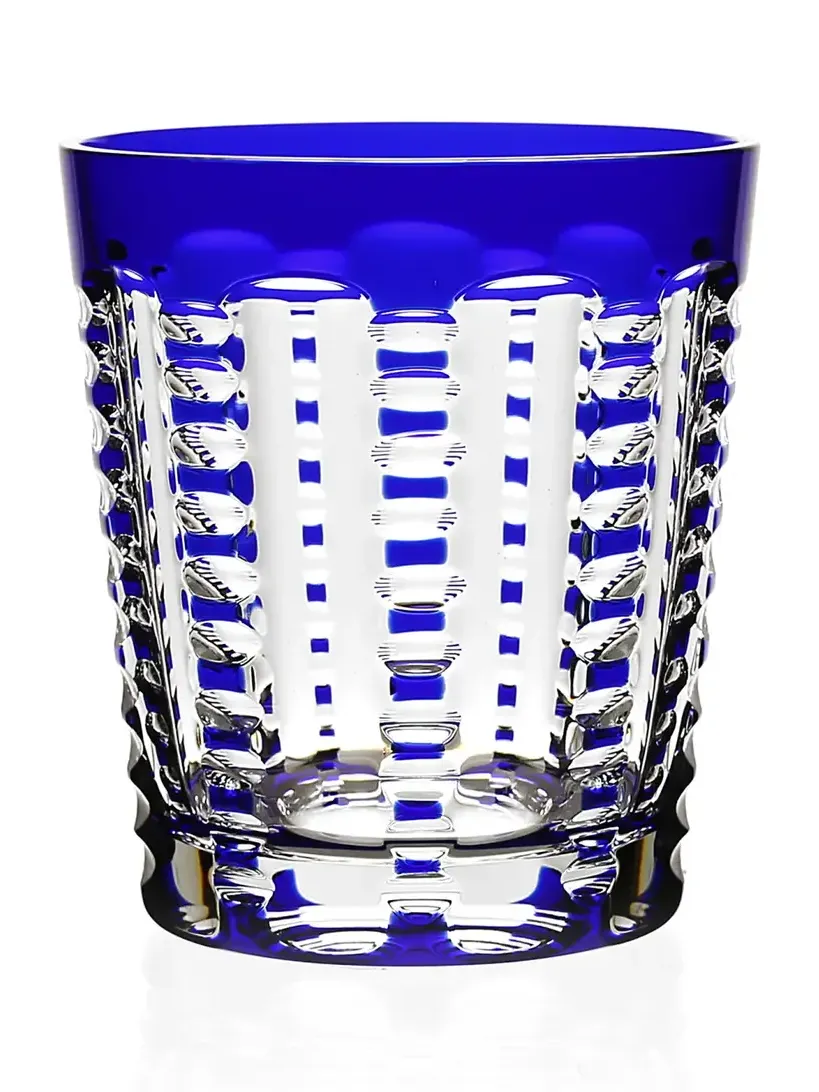 William Yeoward Crystal Lulu Sapphire Double Old-Fashioned Glass