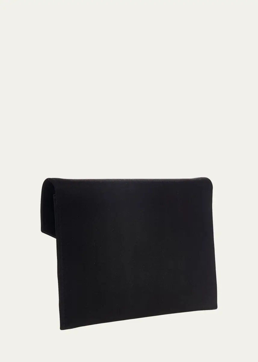 Judith Leiber Couture Crystal Bow Satin Envelope Clutch Bag | Thumbnail 2
