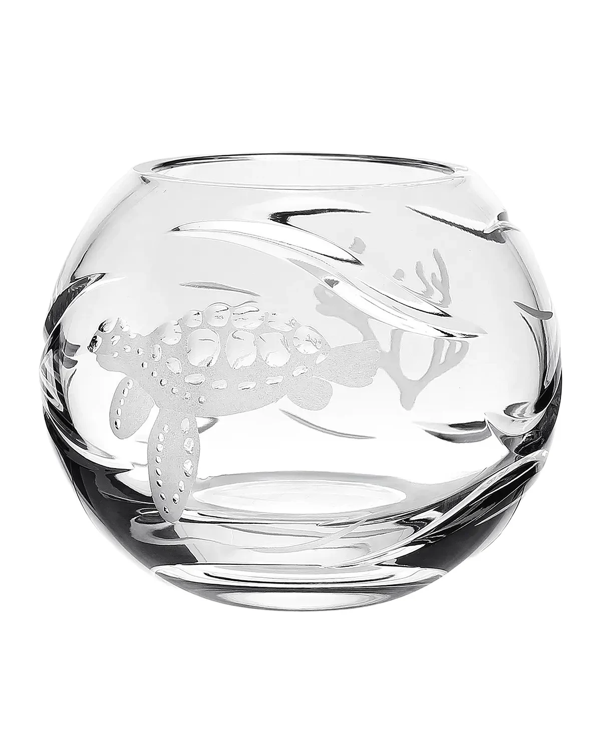 William Yeoward Crystal Rose Turtle Bowl
