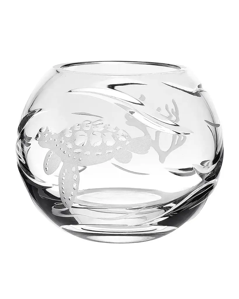 William Yeoward Crystal Rose Turtle Bowl | Image 1 William Yeoward Crystal Rose Turtle Bowl | Image 1