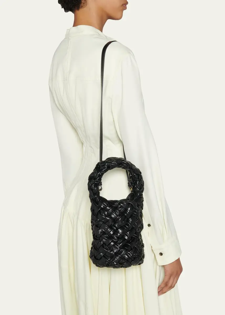 Bottega Veneta Kalimero Mini Intrecciato Pleated Bucket Bag | Thumbnail 2 Bottega Veneta Kalimero Mini Intrecciato Pleated Bucket Bag | Thumbnail 2