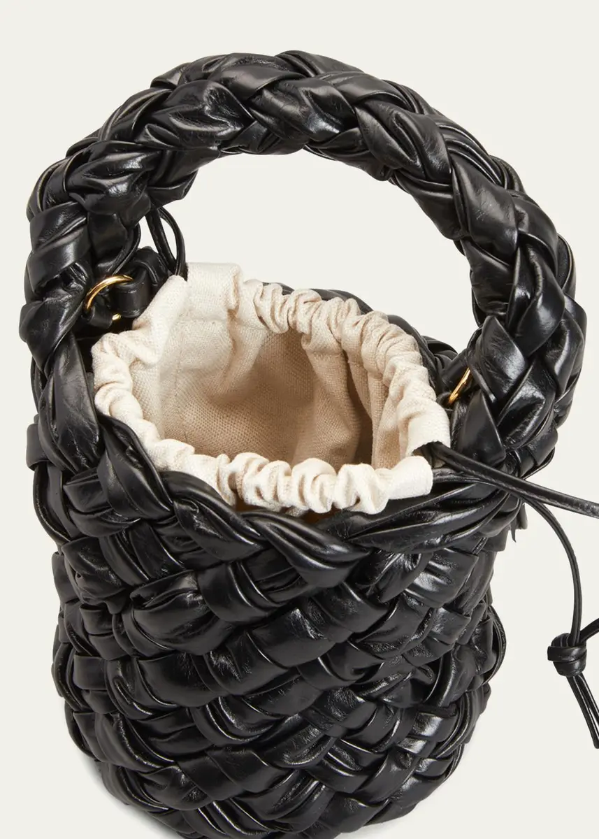 Bottega Veneta Kalimero Mini Intrecciato Pleated Bucket Bag | Thumbnail 4 Bottega Veneta Kalimero Mini Intrecciato Pleated Bucket Bag | Thumbnail 4